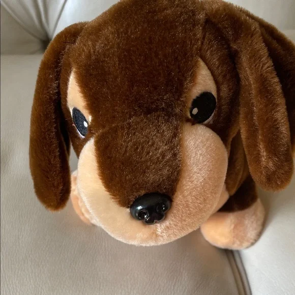 Brown and Tan Dachshund Plush Toy - Picture 3 of 9